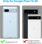 Google Pixel 7A Case Crystal Clear Anti-Yellowing Shock-Absorption Scratch Resistant Premium Flexible TPU Silicone Cover Case