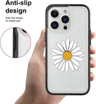 IIPhone Cases Design by MZELQ - Sunflower Print Shockproof Anti Skid Glitter Case W/ Screen Protector