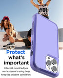 IPhone 14 Pro Case (6.1") Designed by Hitfine, Heavy Duty - Purple