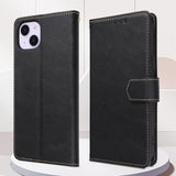 IPhone 14 Plus Case Designed by Kedoo - Wallet Case with RFID Blocking Card Holder & Kickstand - Black