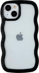 IPhone 15 Case Designed by GUSDBSW - Wave Frame Shape Shockproof - Black