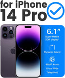 IPhone 14 Pro Case Designed by AEDILYS With Screen and Camera Protector - Clear