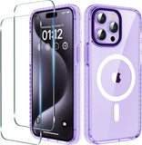IPhone 15 Pro Max Case Designed by LLYZZ - Military Grade Magnetic Ultra Shockproof W/Screen Protectors