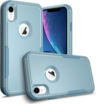 IPhone XR Case Heavy Duty Armor Teal Color Rugged Shockproof Protective Phone Case