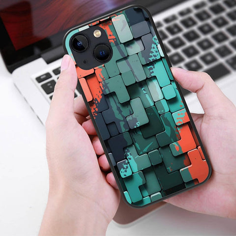 IPhone Cases - Multicolor Tetris Puzzle Design Silicone Protective - 14/12