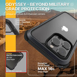 IPhone 14 Pro Max Design by Mageasy - Odyssey 3 Lens Metal Black