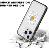 IIPhone Cases Design by MZELQ - Sunflower Print Shockproof Anti Skid Glitter Case W/ Screen Protector