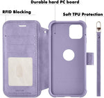 IPhone 14 Pro Max Design by VANAVAGY RFID Leather Wallet - Clove Purple