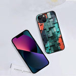 IPhone Cases - Multicolor Tetris Puzzle Design Silicone Protective - 14/12