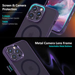 IPhone 14 Pro Max Case Design by Mateprox - Magnetic Translucent Matte Purple Phone Case