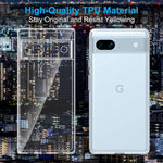 Google Pixel 7A Case Crystal Clear Anti-Yellowing Shock-Absorption Scratch Resistant Premium Flexible TPU Silicone Cover Case