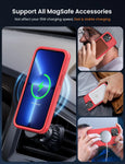 IPhone 15 Pro Phone Case Design by Kimguard - Red Magnetic Military Protection Heavy Duty