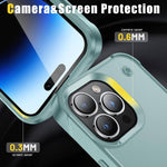 IPhone 14 Pro Max Case Designed by OOK Anti-Scratch Shockproof Silicone Mint Blue