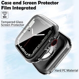 Apple Watch Series 8 & 7 45mm with Tempered Glass Screen Protector, Full Coverage, Touch Sensitive, Ultra-Thin HD Bumper Protective Cover - Clear