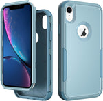 IPhone XR Case Heavy Duty Armor Teal Color Rugged Shockproof Protective Phone Case