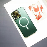 IPhone 14 Pro Case Designed by Valrion - Magnetic Kickstand  Phone Case, Green