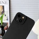 IPhone 15 Phone Case Designed by SDIK&SSIK - Black Ultra Slim Case W/Camera Cover