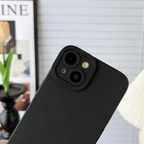 IPhone 15 Phone Case Designed by SDIK&SSIK - Black Ultra Slim Case W/Camera Cover