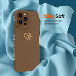 IPhone 14 Pro Max Case by Gukalong - Heart Design Heavy Duty Silicone Phone Case w/ Screen Protector