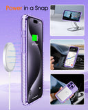 IPhone 15 Pro Max Case Designed by LLYZZ - Military Grade Magnetic Ultra Shockproof W/Screen Protectors