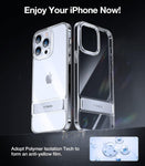 IPhone 14 Pro Case Designed by Torras MoonClimber, Metal Kickstand Protective Case - Clear