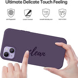 IPhone 14 Plus 6.7 Case Bescoupe Magnetic Silicone Shockproof - Purple