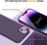 IPhone 14 Plus 6.7 Case Bescoupe Magnetic Silicone Shockproof - Purple