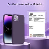 IPhone 14 Plus 6.7 Case Bescoupe Magnetic Silicone Shockproof - Purple