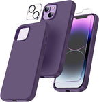 IPhone 14 Plus 6.7 Case Bescoupe Magnetic Silicone Shockproof - Purple