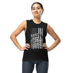 Love It Or Leave It USA Pride Muscle Shirt